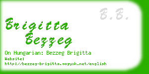 brigitta bezzeg business card